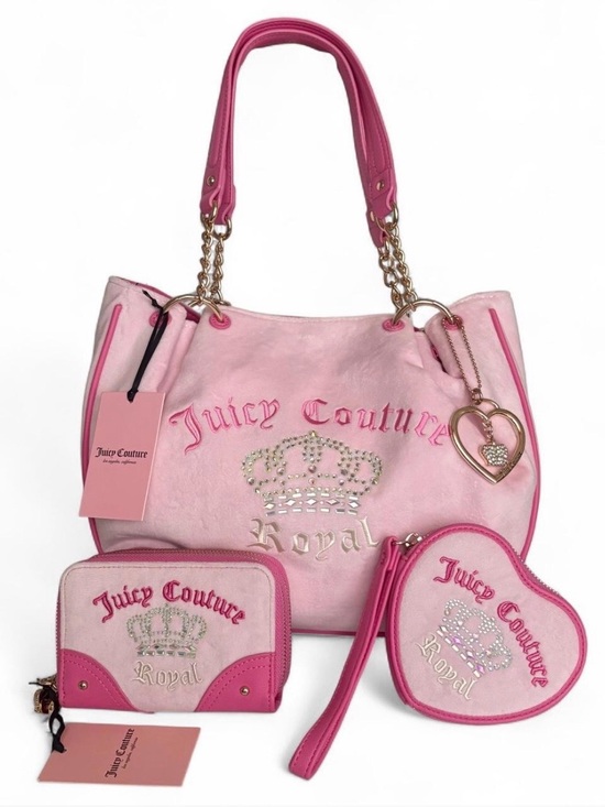 Juicy Couture Handbags - Juicy Couture Juicy Kingdom Tote and Matching Wallets